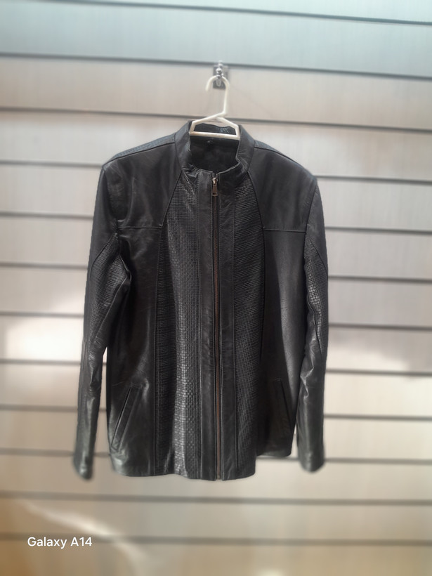 کاپشن مردانه چرم گوسفندی طبیعی برند leather SAJAD بادوام وگرمابسیار بالا
