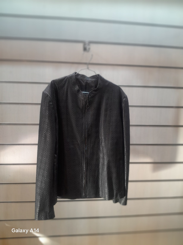کاپشن مردانه چرم گوسفندی طبیعی برند leather SAJAD بادوام وگرمابسیار بالا