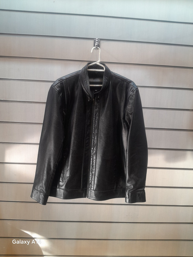 کاپشن مردانه چرم گوسفندی طبیعی برند leather SAJAD بادوام وگرمابسیار بالا
